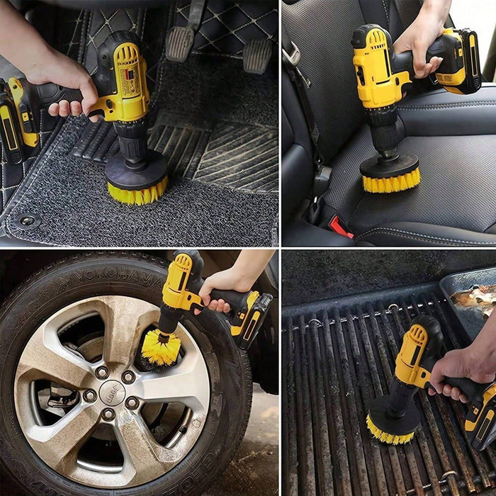 Juego de 3 cepillos para taladro, kit de herramientas de limpieza Power Scrubber Wash - Quierox - Tienda Online