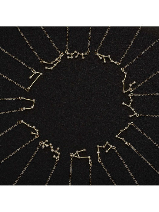 Juego de 3 colgantes con letras y símbolo de cáncer para mujer - Quierox - Tienda Online