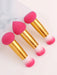 Juego de 3 esponjas de maquillaje multifuncionales de doble cabezal con mango - Quierox - Tienda Online