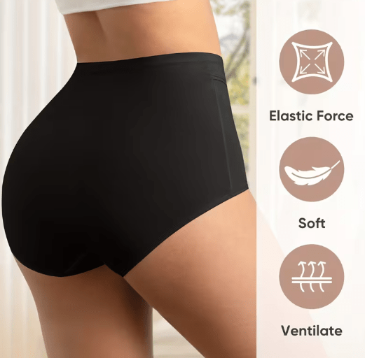 Juego de 3 Piezas de Bragas para Mujer con Cintura Alta y Compresión en colores aleatorios - Quierox - Tienda Online