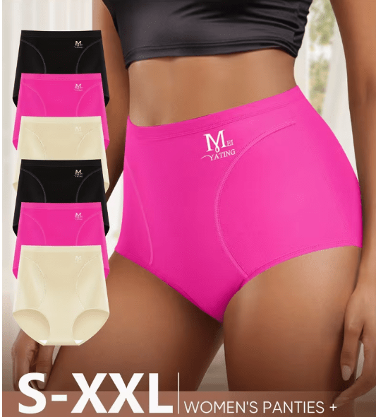 Juego de 3 Piezas de Bragas para Mujer con Cintura Alta y Compresión en colores aleatorios - Quierox - Tienda Online