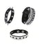 Juego de 3 pulsera con remaches punk rock para hombre, pulsera de cuero sintético - Quierox - Tienda Online