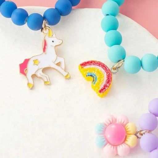 Juego de 3 pulseras de la amistad con diseño de caballo arcoíris para niñas - Quierox - Tienda Online