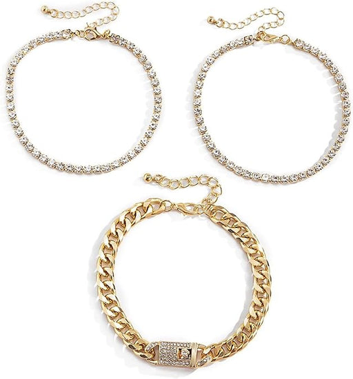 Juego de 3 Tobillera para mujer - Quierox - Tienda Online