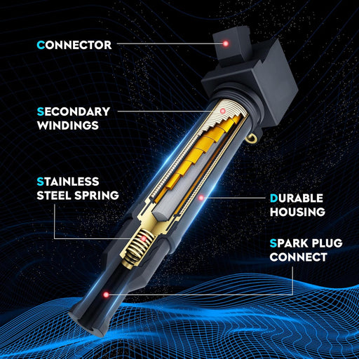 Juego de 4 bobinas de encendido 2L compatibles con Ford Edge Taurus 2012 - 2017 - Quierox - Tienda Online