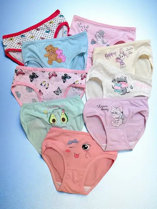 Juego de 4 Bragas para Niñas con Diseños Adorables - Quierox - Tienda Online