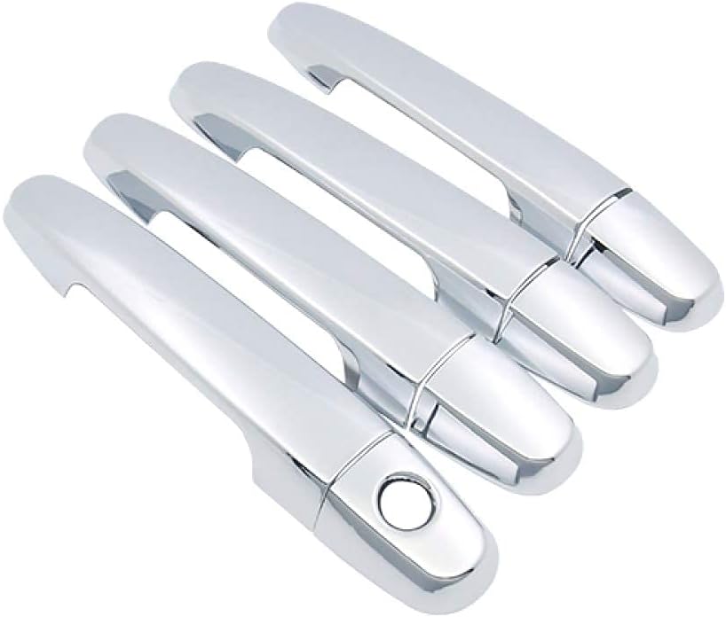 Juego de 4 Cubiertas Cromadas para Manijas de Puerta para vehiculo - Quierox - Tienda Online