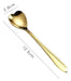 Juego de 4 cucharillas de té Corazón Dorado - Quierox - Tienda Online