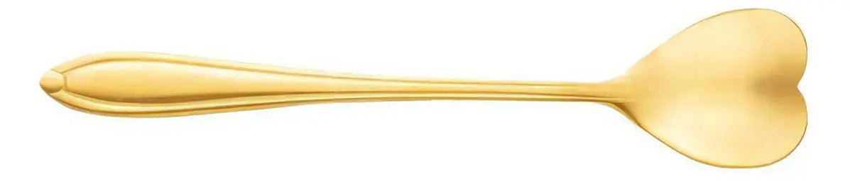 Juego de 4 cucharillas de té Corazón Dorado - Quierox - Tienda Online
