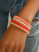 Juego de 4 pulseras de cuentas acrílicas con degradado de estilo bohemio para mujer. - Quierox - Tienda Online