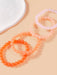 Juego de 4 pulseras de cuentas acrílicas con degradado de estilo bohemio para mujer. - Quierox - Tienda Online