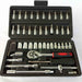 Juego de 46 llaves de trinquete de 1/4" con estuche de almacenamiento - Quierox - Tienda Online