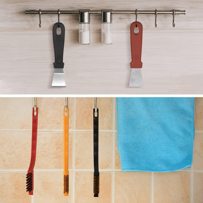 Juego de 5 cepillos de alambre para limpieza con espátula de masilla - Quierox - Tienda Online