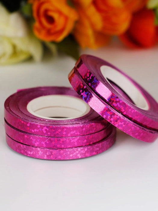 Juego de 5 cintas de plástico para globos, cuerda holográfica para atar globos, para fiestas - Quierox - Tienda Online