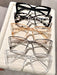 Juego de 5 gafas transparentes con montura estilo ojo de gato, elegante y minimalista. - Quierox - Tienda Online
