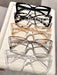 Juego de 5 gafas transparentes con montura estilo ojo de gato, elegante y minimalista. - Quierox - Tienda Online