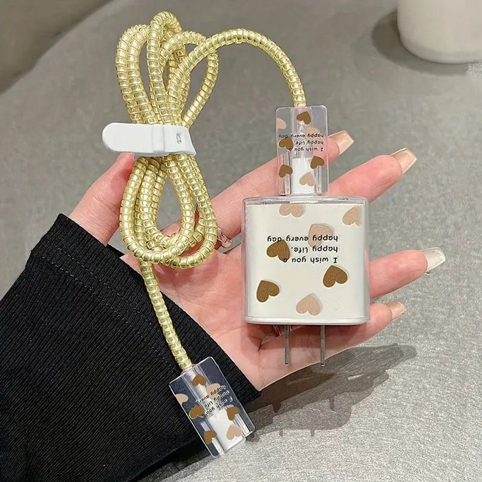 Juego de 5 protectores de cable de carga rápida de 20 W almacenamiento y protectores de cables - Quierox - Tienda Online