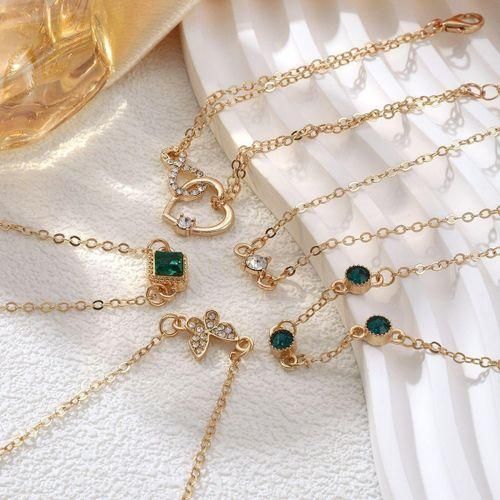 Juego de 5 pulseras de eslabones vintage apilables - Quierox - Tienda Online