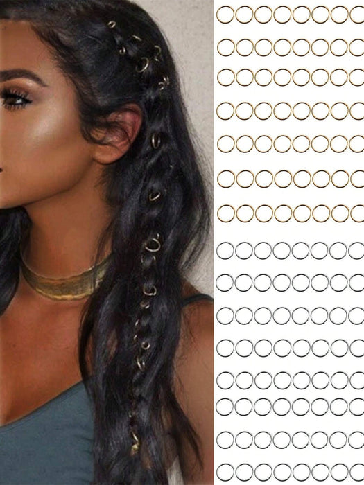 Juego de 50 anillos para rastas, accesorios unisex estilo hippie. - Quierox - Tienda Online