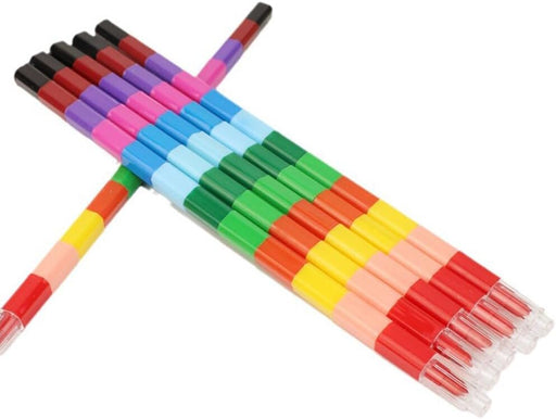 Juego de 6 lápices de colores para empalmar, para niños, estudiantes, - Quierox - Tienda Online