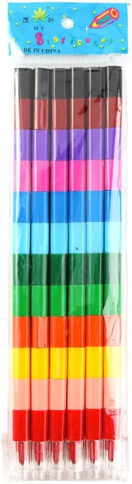 Juego de 6 lápices de colores para empalmar, para niños, estudiantes, - Quierox - Tienda Online