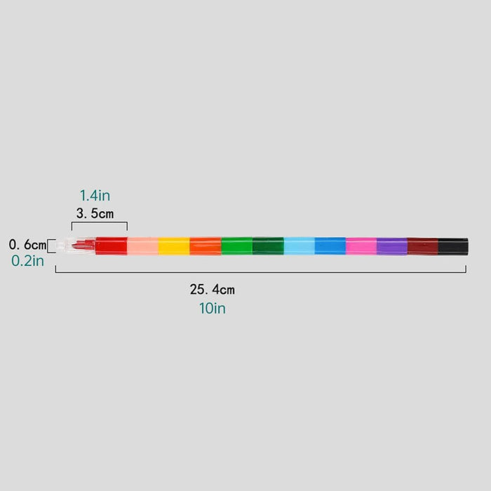 Juego de 6 lápices de colores para empalmar, para niños, estudiantes, - Quierox - Tienda Online