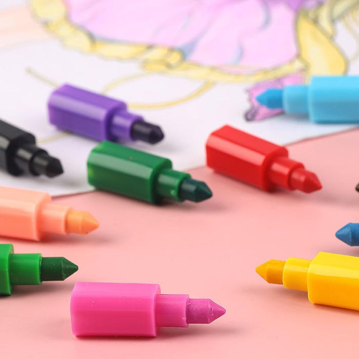 Juego de 6 lápices de colores para empalmar, para niños, estudiantes, - Quierox - Tienda Online