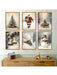 Juego de 6 lienzos navideños para pared, impresiones vintage de Papá Noel y muñeco de nieve - Quierox - Tienda Online