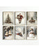 Juego de 6 lienzos navideños para pared, impresiones vintage de Papá Noel y muñeco de nieve - Quierox - Tienda Online