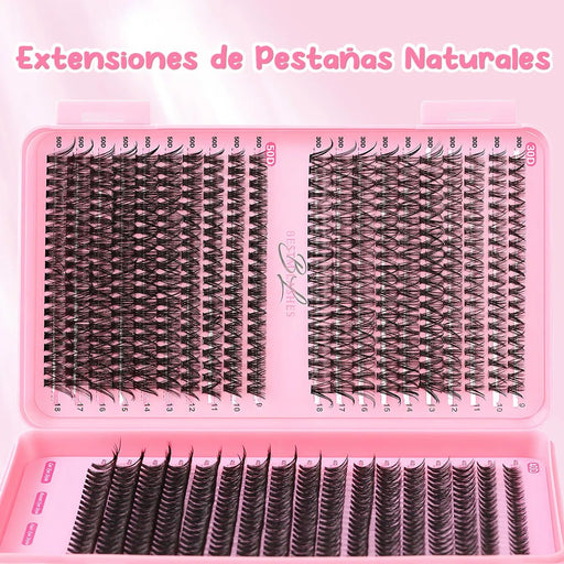 Juego De 680 De Pestañas Postizas, Extensiones De Pestañas, 30d - 50d Negro - Quierox - Tienda Online