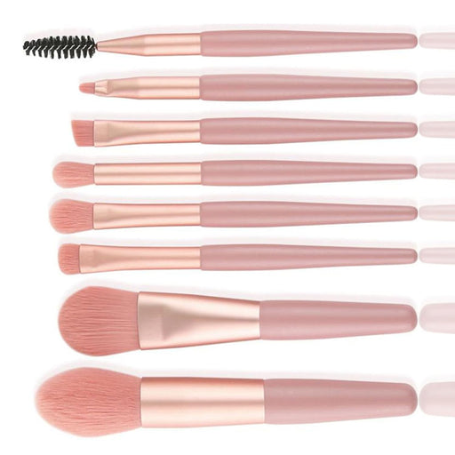 Juego de 8 brochas de maquillaje, portátil, agradable a la piel - Quierox - Tienda Online
