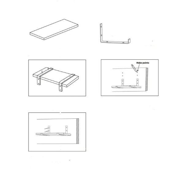 Juego de 8 estanterías flotantes – Estantería de pared, flotantes invisibles montados en la pared - Quierox - Tienda Online