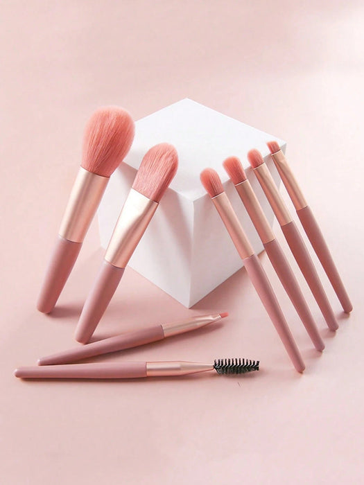 Juego de 8 mini brochas de maquillaje - Quierox - Tienda Online