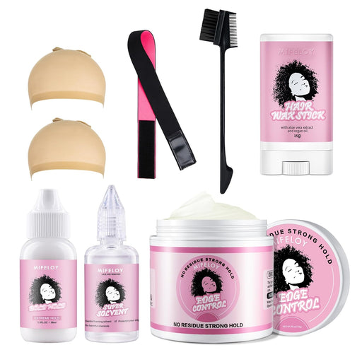 Juego de 8 pegamento invisible y removedor de pegamento para peluca - Quierox - Tienda Online