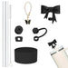 Juego de accesorios para vasos, 9 Uds., incluye tapón a prueba de derrames, cadena con dije de lazo de paja, cubierta de paja - Quierox - Tienda Online
