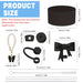 Juego de accesorios para vasos, 9 Uds., incluye tapón a prueba de derrames, cadena con dije de lazo de paja, cubierta de paja - Quierox - Tienda Online