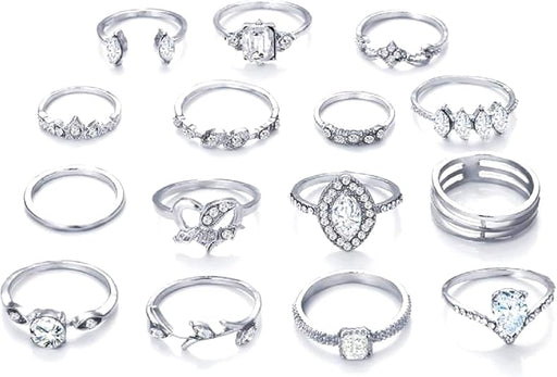 Juego de anillos, 15 unids/set bohemio para mujer - Quierox - Tienda Online