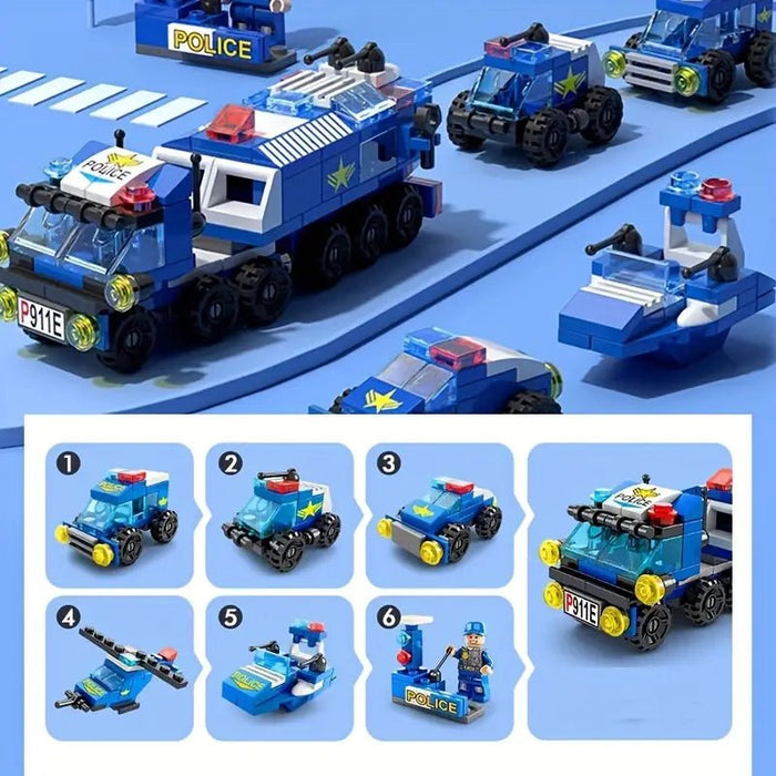 Juego de construcción de minitransporte urbano 6 en 1 para niños de 147 piezas - Quierox - Tienda Online
