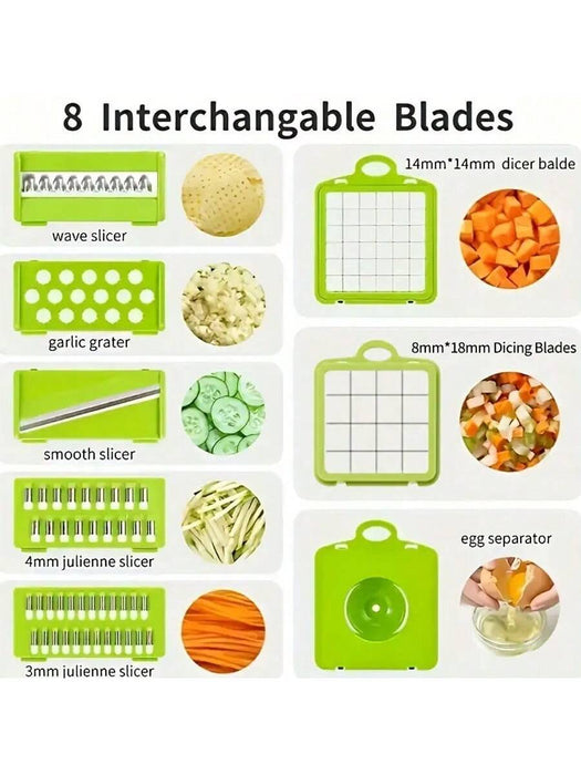 Juego De Cortador De Verduras De 16 Piezas - Quierox - Tienda Online