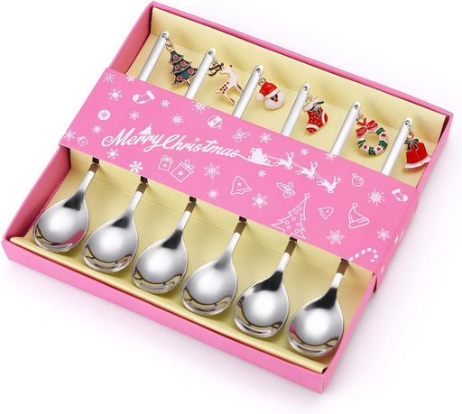 Juego de cucharas, 6 piezas de acero inoxidable - Quierox - Tienda Online