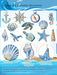 Juego de decoración playera de madera de 12pcs, temática del océano azul - Quierox - Tienda Online