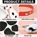 Juego de diadema de orejas dálmatas, collar de cola de perro y calcomanías de fieltro - Quierox - Tienda Online
