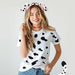 Juego de diadema de orejas dálmatas, collar de cola de perro y calcomanías de fieltro - Quierox - Tienda Online