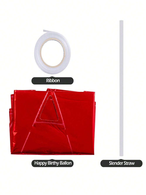 Juego de globos de aluminio con letras de Feliz Cumpleaños, Decoraciones para fiestas - Quierox - Tienda Online