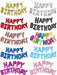 Juego de globos de aluminio con letras de Feliz Cumpleaños, Decoraciones para fiestas - Quierox - Tienda Online