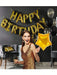Juego de globos de aluminio con letras de Feliz Cumpleaños, Decoraciones para fiestas - Quierox - Tienda Online