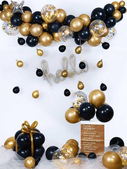 Juego de globos metálicos, de látex y confeti de 18 piezas - Quierox - Tienda Online