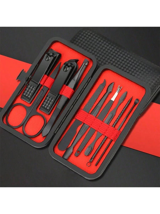 Juego de herramientas de manicura profesional con estuche de viaje, 10 piezas en un set - Quierox - Tienda Online