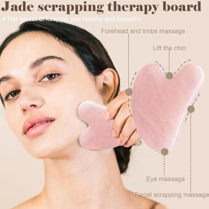 Juego de herramientas de masaje facial y rodillos, masajeador facial para cara - Quierox - Tienda Online