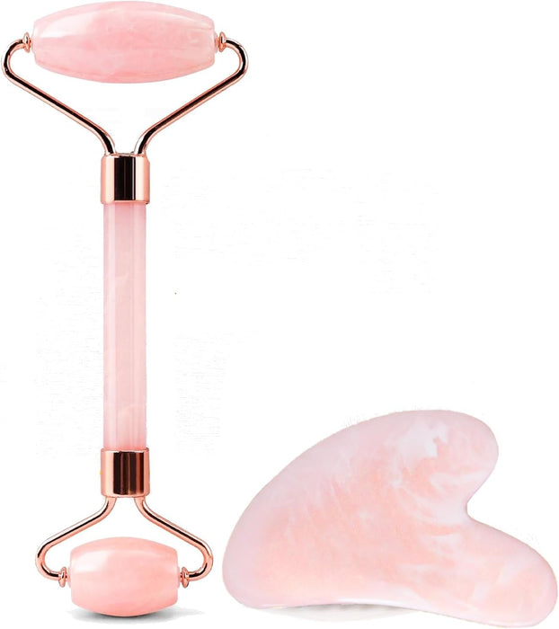 Juego de herramientas de masaje facial y rodillos, masajeador facial para cara - Quierox - Tienda Online